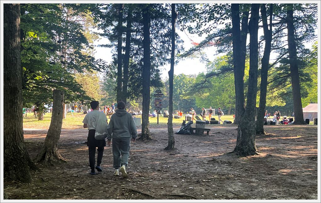 Hayo walk to ball field